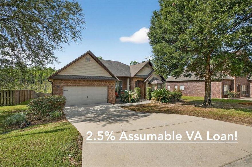 2.5% assumable VA mortgage with balance of $285k . Beautiful and spacious three bedroom home plus office that could be used as 4th bedroom. Built in 2011 in the highly coveted Fox Valley Subdivision. New LVP flooring in living room and dining area. The backyard overlooks a private preserve area for peaceful mornings and evenings on the large deck.