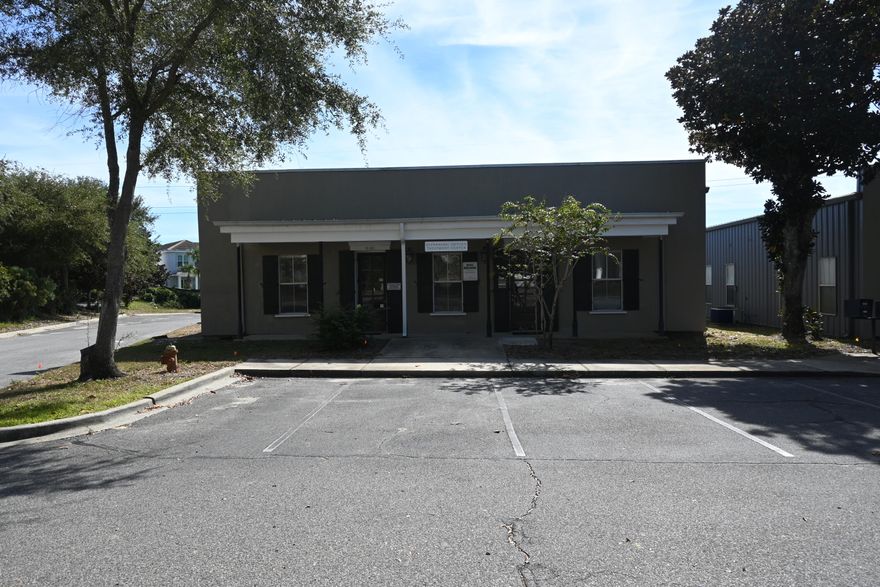 Positioned within one of Destin's most sought-after commercial corridors, this meticulously maintained office and warehouse property presents an exceptional opportunity to acquire a refined, highly functional business environment with commanding frontage and outstanding accessibility. Thoughtfully designed to accommodate professional and medical users alike, the interior showcases multiple private executive offices with the flexibility to expand into an enhanced reception or client waiting experience. The space is complemented by three well-appointed restrooms and a fully functional kitchen, delivering both convenience and operational efficiency for staff and clientele. The property further distinguishes with seamless dual-access entry points at both the front and rear, warehouse storage area with dedicated garage access provides secure and practical space for inventory, equipment, or operational expansion.
Surrounded by established, reputable neighboring businesses, the property benefits from strong professional synergy and consistent area traffic. Ample on-site parking ensures ease of access for employees and visitors alike , a highly valued amenity in this thriving commercial district.
Combining prestige, versatility, and income-producing stability, this property represents a rare offering within Destin's dynamic and continually growing business landscape.