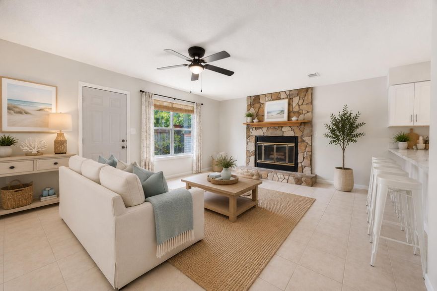 Located between Eglin Air Force Base and Hurlburt Field, this updated corner-unit townhouse offers convenience to military bases, schools, shopping, dining, the airport, and the white sand beaches of the Emerald Coast. The layout includes a half bath downstairs and a full bathroom for each bedroom upstairs, creating a practical setup for shared living while still offering privacy. The primary bedroom features a private walkout balcony. As a corner unit, the property has an extended fenced backyard with additional space for a storage shed, garden, or outdoor recreation area. Ideal for owners needing extra outdoor space for pets or entertaining. Major systems information and insurance quotes are available through the listing agent.