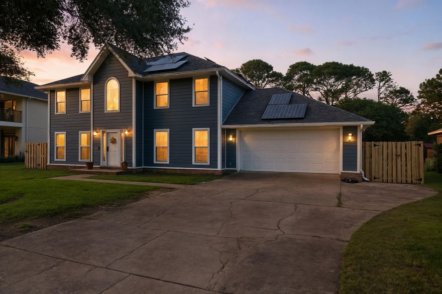 *SELLER OFFERING $10,000 IN CONCESSIONS*
Fully renovated modern-coastal home in Emerald Pointe on sought-after Shoreline Drive. Over $150K in upgrades (2024) make this truly turn-key, featuring new LVP flooring, impact windows, updated plumbing with tankless gas water heater, remodeled kitchen with quartz countertops and newer appliances, and fully updated bathrooms including a spa-like primary suite.
Exterior improvements include new siding, gutters, irrigation system, landscaping, fencing, and multi-level outdoor living spaces with decks and storage. Spacious, fully fenced backyard with room for a pool or additional structures.
Additional highlights: owned solar panels (avg. electric ~$48/month), 2-car garage with EV charger setup, ample driveway parking, and low utility costs. Conveniently located near Navarre, Fort Walton, Destin, and Hurlburt Field.
Optional HOA (~$235/year) with private beach access.
