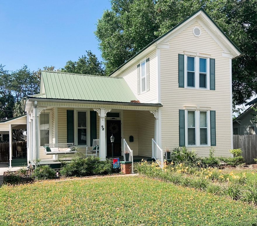 Step into a piece of history in the heart of DeFuniak Springs, where timeless character and Southern charm come together in this beautifully preserved historic home. Nestled beneath mature trees, this inviting property offers the perfect blend of warmth, charm, and classic craftsmanship. Located just moments from the iconic lake yard, local coffee shops, boutique shopping, and downtown favorites, this home captures the essence of true small-town living while offering the character and atmosphere that make historic homes so special.
A versatile bonus room connected to the home offers endless possibilities and could easily serve as an art studio, butler's pantry, home office, reading room, or creative space. Outside, a detached storage building adds even more opportunity and could be transformed into a gardening shed, workshop, hobby space, or potential mother-in-law suite. Situated on an oversized lot with a fully fenced backyard, this property provides the space, flexibility, and charm to truly make it your own.