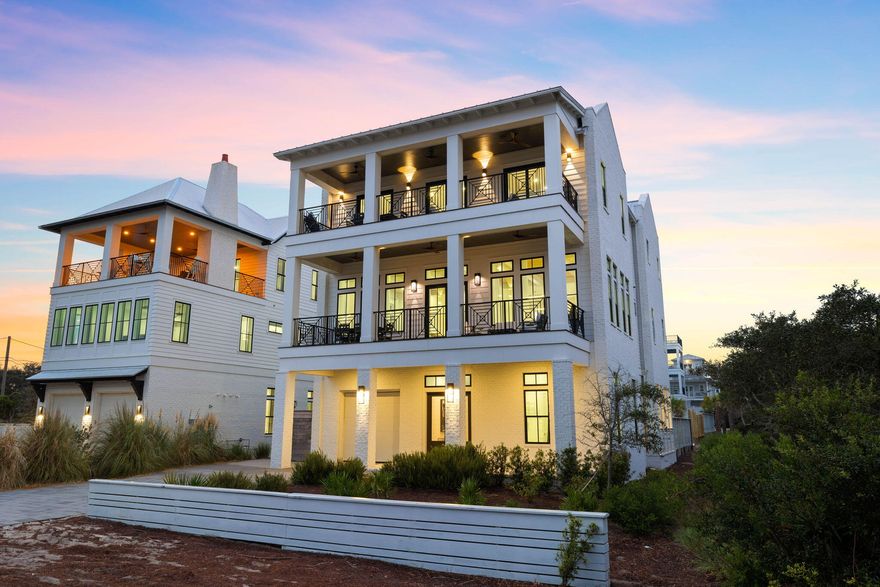 Fully furnished and professionally decorated with Gulf views just a half block from the beach.

Positioned in the heart of Inlet Beach and just a short bike ride to Rosemary Beach, this exceptional coastal retreat is completely turnkey and ready to enjoy from day one. All you need is your flip flops, a tee shirt, and your favorite people to step into the 30A lifestyle.

One of the most compelling features of this location is its immediate proximity to the Orange Street beach access, one of the largest on all of 30A, offering approximately 500 feet of public beachfront, multiple dune walkovers, and an expansive stretch of sand rarely found along the coast. This creates a true resort like beach experience for owners and guests without the congestion typical of smaller accesses. Designed for both elevated living and strong rental performance, the home offers over 5,700 square feet of thoughtfully curated space, including three expansive gathering areas, soaring 12 foot ceilings, and five private en suite bedrooms.

The outdoor setting rivals a private resort, highlighted by a large heated pool, integrated spa, and generous entertaining areas ideal for hosting after long days on the beach. Inside, the chef's kitchen is built to handle a crowd, featuring Sub Zero refrigeration, double Bosch dishwashers, a Thermador double oven, an oversized island, and dining accommodations for 32 guests.

With 17 flat screen TVs already in place and the home being offered fully furnished, this property is truly out of the box rental ready while still feeling like a true second home rather than a typical investment property.

Whether you are looking for a legacy beach house, a high income producing asset, or the perfect blend of both, this is a rare opportunity to own a statement property just steps from the Gulf in one of 30A's most desirable locations.