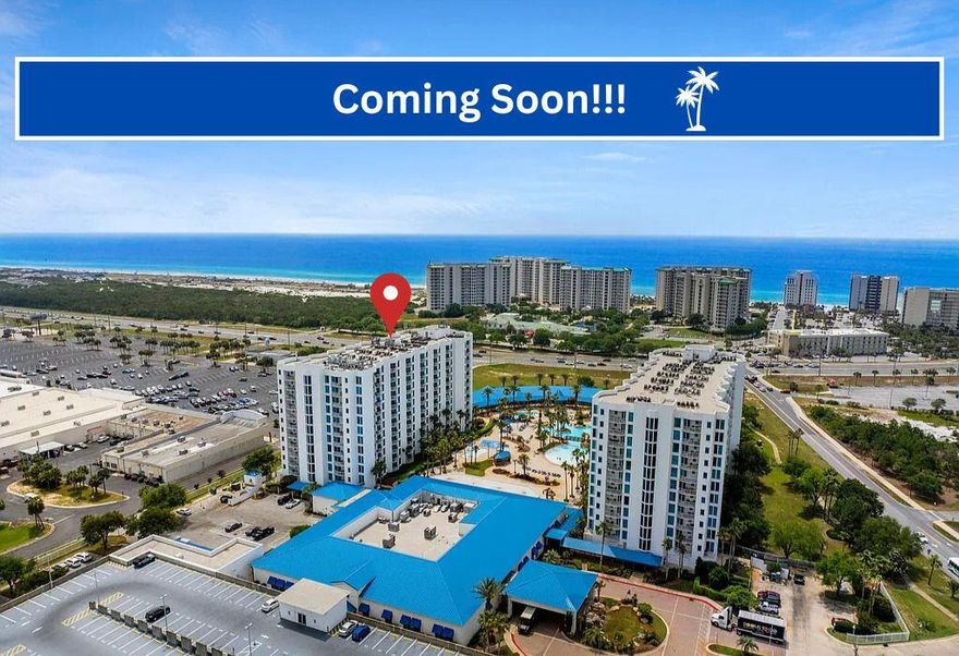 Experience one of the best views from The Palms of Destin!  This gorgeous, 11th floor unit has unobstructed views of Henderson Beach and the Beautiful Emerald Coast!  This unit comes fully furnished ready to become your turnkey rental investment opportunity. 

  Amenities include an 11,000 sq. ft. lagoon pool with waterfalls, a large hot tub set within a lush 2-acre oasis, a children's pool and splash pad, a state-of-the-art fitness center, outdoor pickleball, tennis, and basketball courts, an outdoor grilling area, and more. Also on property is a restaurant, bar, and coffee shop. With its prime location, this condo is an exceptional investment and a great beach retreat.