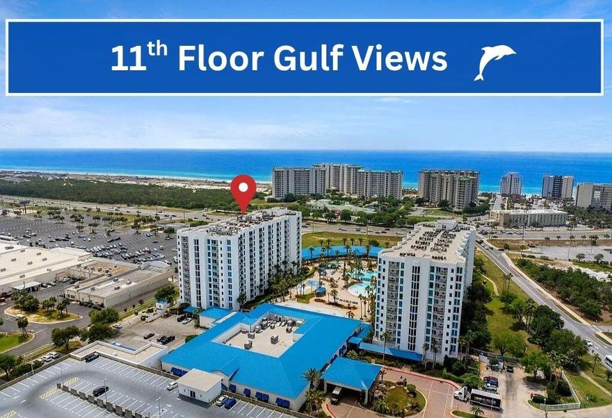 Experience one of the best views from The Palms of Destin!  This gorgeous, 11th floor unit has unobstructed views of Henderson Beach and the Beautiful Emerald Coast!  This unit comes fully furnished ready to become your turnkey rental investment opportunity. 

  Amenities include an 11,000 sq. ft. lagoon pool with waterfalls, a large hot tub set within a lush 2-acre oasis, a children's pool and splash pad, a state-of-the-art fitness center, outdoor pickleball, tennis, and basketball courts, an outdoor grilling area, and more. Also on property is a restaurant, bar, and coffee shop. With its prime location, this condo is an exceptional investment and a great beach retreat.