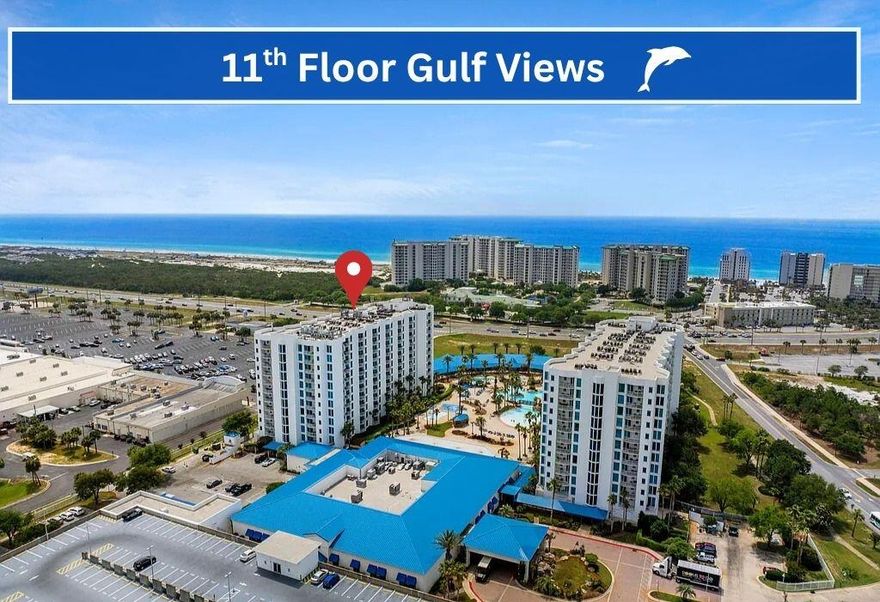 Experience one of the best views from The Palms of Destin!  This gorgeous, 11th floor unit has unobstructed views of Henderson Beach and the Beautiful Emerald Coast!  This unit comes fully furnished ready to become your turnkey rental investment opportunity. 

  Amenities include an 11,000 sq. ft. lagoon pool with waterfalls, a large hot tub set within a lush 2-acre oasis, a children's pool and splash pad, a state-of-the-art fitness center, outdoor pickleball, tennis, and basketball courts, an outdoor grilling area, and more. Also on property is a restaurant, bar, and coffee shop. With its prime location, this condo is an exceptional investment and a great beach retreat.