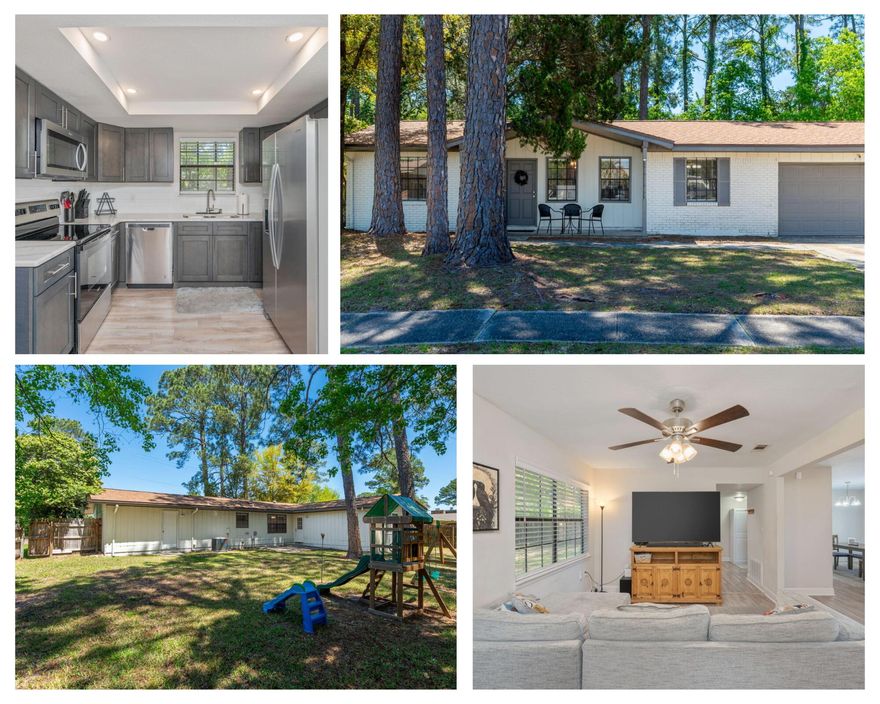 This updated three bedroom/2 bathroom home blends style, comfort, and peace of mind. From the moment you walk in, you'll be impressed with the LVP flooring throughout, updated fixtures, and open floorplan. The spacious livingroom is ideal for both relaxing and entertaining. It flows seamlessly into the kitchen that boasts quartz countertops and stainless steel appliances. All of the bedrooms are spacious as well! Step out back to your fully fenced backyard! Roof 2020, HVAC 2021, Water Heater is 2022. Schedule your showing today!