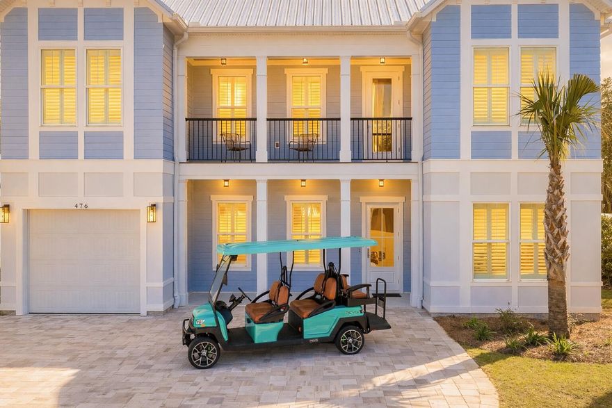 Capture an elite coastal lifestyle 5 minutes from Alys Beach! This peaceful haven is positioned on a beautiful street, backing up to a quiet nature preserve. Serving as a coastal retreat for you and your family, this home can also be a top-producing investment property with rental projections at $205K and cash on cash return projections at 5.3% annually. Beautifully designed, the home offers an amazing blend of indoor and outdoor living spaces. The chef's kitchen showcases a gorgeous marble waterfall island and high-end appliances. This home sits on a quarter-acre lot in the perfect location to enjoy a quiet sanctuary while also being close to all the top dining, shopping and entertainment options on the east end of 30A. The heart of 476 Seacrest Drive is the expansive first floor with spacious living rooms and views of the incredible private pool and backyard oasis. The first level features an elegant primary suite along with additional two guest bedrooms on the first level. The second level has two guest en-suites suites and a spacious sitting room. With the capacity for up to 14 guests, 476 Seacrest Drive conveys fully-furnished with a luxury golf cart included. Explore this 30A getaway designed for unforgettable memories at the beach!