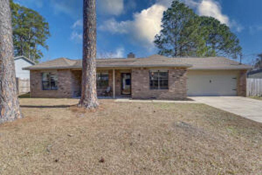 Beautifully maintained brick home in the heart of Fort Walton Beach offering comfort, convenience, and modern updates throughout. This 3-bedroom, 2-bath residence features approximately 1,300 square feet with a spacious Living room, an updated kitchen with granite countertops, shaker-style cabinetry, and stainless-steel appliances, plus a functional layout designed for everyday living. Step outside to enjoy the beautifully designed paver patio and spacious backyard, perfect for relaxing or entertaining. Conveniently located approximately equal distance between Hurlburt Field and Eglin Air Force Base, this property also offers quick access to shopping, dining, parks, beaches, and major commuter routes. Additional highlights include an attached garage and move-in ready condition, making this home a standout opportunity in Fort Walton Beach. for your next home.

Refrigerator (1 Yr Old)

Dishwasher (5 Months Old)

Water Heater (Oct 23)

Seller offering up to $500 Home Warranty

Seller offering up to $ 5,000 toward Closing Cost