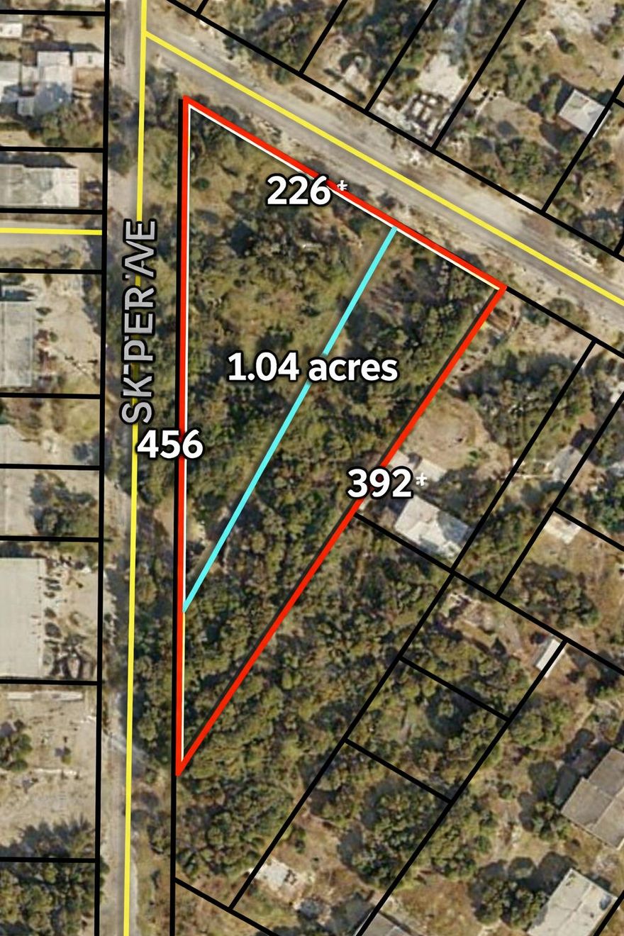 Seize a high-density development opportunity ideally situated off Racetrack Rd in Fort Walton Beach. 

This 1.02-acre property falls within the Urban Development Area Boundary (UDAB), a designation in Okaloosa County that provides regulatory benefits for urban growth. The site comprises two adjacent parcels with an impressive 499 feet of combined road frontage - 327' on Skipper Ave and 172' on Katherine Street. 

Developing inside the UDAB allows you to maximize density and height with potential for up to 25 units (subject to final county approval), as well as benefitting from relaxed setback requirements, expedited development approval and potential tax benefits.

An occupied duplex exists on the south end of the property on Skipper. May be razed or utilized for interim income. Buyer to verify lot dimensions.