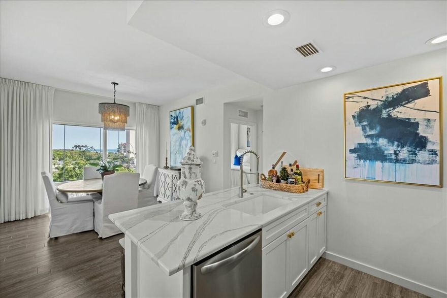 NEW BUILDING UPDATES WITH NO ASSESSMENT.  Welcome to your slice of paradise on the Emerald Coast! Located in the highly sought-after Luau II building within the prestigious Sandestin Golf and Beach Resort, this beautifully renovated 2-bedroom, 2-bath condo offers the ultimate coastal lifestyle with panoramic Gulf views, modern upgrades, and resort-style amenities. Step inside and be wowed by the contemporary coastal elegance. The open-concept layout features tile flooring throughout, quartz countertops, and a custom kitchen with stainless steel appliances--perfect for entertaining or relaxing after a day on the beach. 

The Luau buildings are undergoing major improvements with new roof, new lobby entrance/ hall doors, and elevators, adding huge value to the building. The versatile studio lockout with a private entrance includes its own kitchenette, offering excellent rental potential or extra space for guests. This unique setup allows you to use one side while renting the other or enjoy the entire unit as a spacious retreat. Some of the wonderful amenities includes a lagoon style pool with waterfall and Tiki Bar, a modern fitness center, private gated entry, covered parking, & an easy walk to the white sandy beaches of the Gulf. You also have access to San Destin's Golf Courses, tennis courts, marina, dining & Shopping! Whether you're searching for a personal getaway, a rental investment, or both.This luxurious condo offers the perfect balance of style, convenience, and beachside charm. Don't miss this rare opportunity to own in one of the most desirable resort communities on the Florida Gulf Coast!