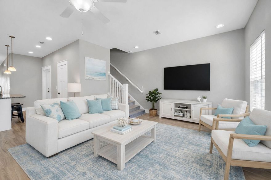 Welcome to easy, low-maintenance living in the heart of Destin! This 3-bedroom, 2.5-bath townhome, built in 2021, is located in the popular Tuscan Village community and offers a perfect blend of comfort and modern style.
The layout is open and functional, connecting the kitchen, dining, and living spaces so everything flows effortlessly--great for both relaxing at home and hosting friends. The kitchen features a large island that naturally becomes the centerpiece of the home. Just inside from the garage, you'll find a smart drop zone for shoes and bags--keeping everyday clutter tucked away and organized.
Upstairs, the primary suite offers plenty of room to unwind, with extra space that can easily flex into a home office, reading nook, or nursery depending on your needs. This unit also stands out for its location within the neighborhood. Positioned on one of the larger floorplans and directly across from guest parking and near the mailbox, it adds a level of everyday convenience that's hard to beat.
And when it comes to location, you're right where you want to be--just minutes from the beach, shopping, dining, and local attractions. Whether you're heading to the water, running errands, or commuting to nearby Eglin and Hurlburt AF bases, everything is within easy reach.
If you've been looking for a newer home in Destin that checks all the boxes, this one is definitely worth a look. At this price it won't last long!!! Book your showing today!