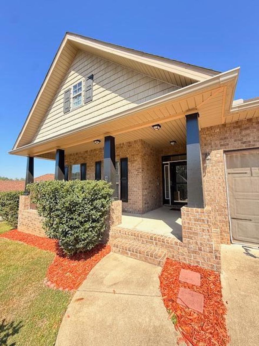 10% OFF FIRST AND SECOND MONTH! Welcome to this beautifully maintained 3 bedroom, 2 bathroom home with over 1,800 square feet located in the highly sought-after Fox Valley Estates subdivision in Crestview. This freshly painted home offers a spacious and functional layout with a large living area, vaulted ceilings, and abundant natural light throughout.

Enjoy relaxing on the inviting covered front porch or entertaining in the fully fenced backyard, complete with an extended driveway, two-car garage, and an AS-IS storage shed for additional space. The home has been well cared for and shows pride of ownership inside and out.

Fox Valley Estates features sidewalks throughout the neighborhood and a community playground, making it a desirable location. NO smoking. 600 minimum FICO credit score required in addition to meeting rental criteria. Pets allowed upon approval with a non-refundable pet fee and with a Petscreening.com report.

** Fees Required once an application is approved include, but may not be limited to: Security Deposit, Non-Refundable Fees (cleaning and rekey), $20 Certified Mail Fee, and Pet Fees (when applicable).  ***
All applicants are required to complete an application on PetScreening.com regardless of if they own a pet or not.  Applicants with an ESA are also required to complete the application.

This property is a part of a Homeowners Association and tenants will be required to adhere to certain rules and restrictions.  If you have any questions, you may request to view the HOA Covenants prior to application