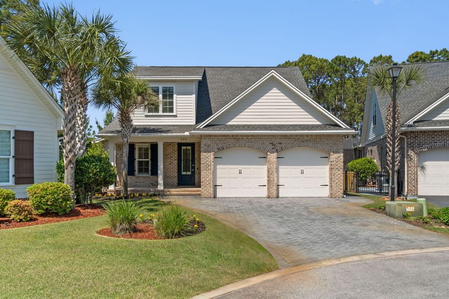 Welcome Home to 354 Cobalt Ln. Positioned at the end of a quiet cul-de-sac within the gated golf community of Emerald Bay, this exceptional 4-bedroom, 3-bath custom home built by award-winning Huff Homes of Florida offers a blend of craftsman style, comfort, and privacy. Designed with an open-concept layout, the home is filled with natural light and enhanced by 10-foot ceilings, 8-foot doors, crown molding, and wide-plank engineered hardwood flooring throughout. 
The chef's kitchen serves as the centerpiece, featuring a large quartz island, a stainless steel Wolf gas stove with a professional hood vent. The matching stainless steel fridge, dishwasher, and built-in microwave offer a clean and seamless feel. The custom cabinetry with soft-close features and a backsplash that sets the space off and adds timeless beauty. 
The thoughtfully designed floor plan includes a spacious primary suite with dual vanities, soaking tub, separate tile shower, and generous closet space with custom built-in shelving. 
The additional downstairs bedroom and a versatile upstairs living area provide flexibility for an office, playroom, study, additional living room, or addition to a guest suite. The bedrooms upstairs are spacious and provide a shared Jack & Jill bathroom. 
Step outside to a private, fully fenced backyard backing to a natural preserve, complete with an oversized screened porch--perfect for relaxing or hosting year-round. The additional fire pit allows for conversation and entertaining long into the night. 
Residents of Emerald Bay enjoy access to a championship golf course, clubhouse, tennis courts, and community pool, all just minutes from premier shopping, dining, and the world-renowned beaches of Destin and South Walton. This is a rare opportunity to own a meticulously upgraded home in one of the Emerald Coast's most sought-after communities