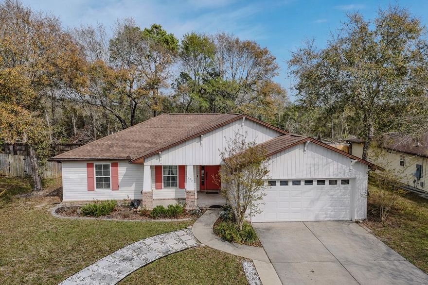 Well maintained like new 3/2 home delivers upgrades galore! Located in the Hunters Ridge community with easy access to schools and parks this home offers a 1533 sqft large open floor plan with vinyl plank flooring running throughout this open-concept beauty. The galley kitchen features professional-grade stainless steel appliances, double sinks, granite countertops new dishwasher, and not one but two pantries! Triple windows flood the kitchen with natural light. Living room has trey ceilings and French doors leading to an enormous back deck perfect for entertaining and afternoon get togethers all within a privacy fenced back yard. Primary BR offers walk-in closet and double vanity with quartz counters. The remaining 2 BR are of great space. The yard is immaculate and home is move in ready!