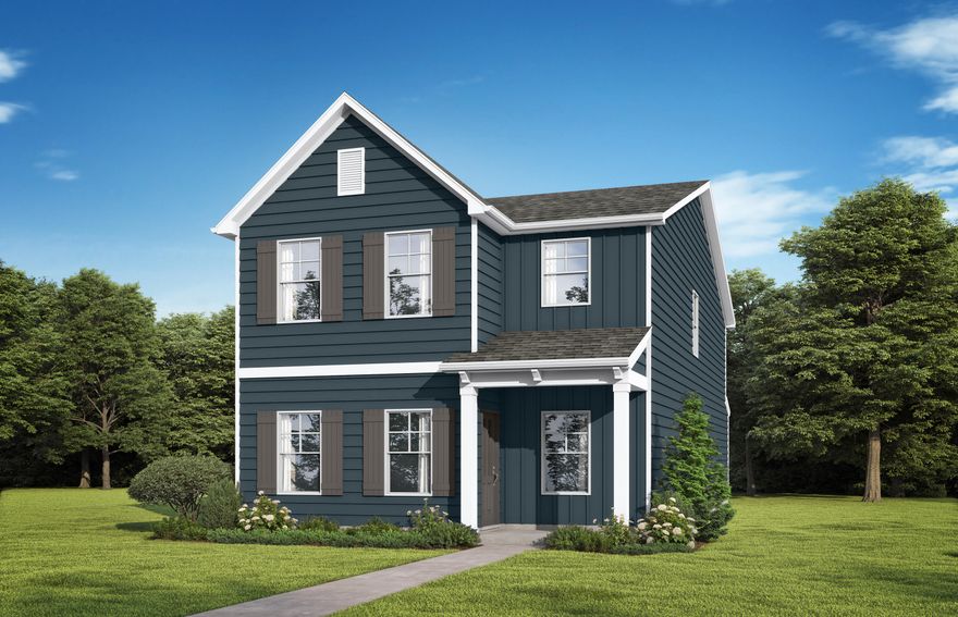 Welcome to your brand new home in the highly desirable Owl's Head community in Freeport! This 4-bedroom, 2.5-bath home offers 2,117 sq ft of comfortable living space, thoughtfully designed with an open-concept layout and modern finishes throughout. Enjoy luxury  vinyl plank flooring in the main living areas, a spacious kitchen with quartz countertops, a large island with pendant lighting, and plenty of cabinet space--ideal for cooking and entertaining. The upstairs primary suite features a walk-in closet and a well-appointed en-suite bath with dual vanities and tile shower. You'll love this Craftsman style home and the community of Owl's Head with walking trails and a beautiful spring-fed lake.  Visuals feature a similar home for inspiration. Pricing is the base starting point; final price based on features selected.