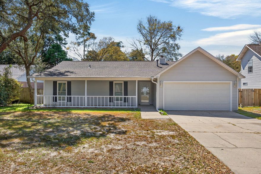 Don't miss out on this beautiful well maintained 3 bedroom 2 bath home that won't last long.  NEW carpet in all 3 bedrooms.  Open layout for great entertaining.  Weather King 12' x 24' Outbuilding, can be used as a workshop, storage area or separate office space.  NO HOA in this wonderful Niceville neighborhood. The home is centrally located for convenience which provides a short commute to Eglin & Hurlburt Field, highly rated school district, shopping and the beautiful white sandy beaches! Buyer to verify all measurements. Home & outbuilding being sold ''as is''.  Roof Installed 2021 & HVAC 2019