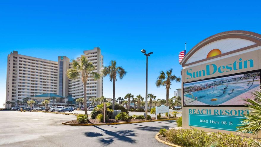 Unit 615 at SunDestin Beach Resort delivers what beachfront buyers are looking for: genuine Gulf views, private beach access, and a proven address in the heart of Destin. The view from the private balcony frames the Gulf beautifully, with sugar-white sand below and emerald water stretching to the horizon. It is the kind of view that makes every morning feel like a vacation.
This fully furnished one bedroom, one and a half bath condo is move in ready and positioned in a building with a long standing reputation as one of the strongest performing rental properties on the Emerald Coast. SunDestin's 100 yards of private, deeded beachfront is a genuine differentiator, giving owners and guests direct access to the sand without the crowds or hassle of public beach access.
The resort's amenities speak for themselves: a newly renovated outdoor pool, a seasonally heated indoor pool, an outdoor hot tub, a splash pad, a fully equipped fitness facility, sauna, steam room, an on-site restaurant, a tiki bar, and seasonal beach chair and umbrella service.
Centrally located in the heart of Destin and minutes from Harbor Walk, premier dining, live entertainment, and world class fishing, SunDestin consistently draws the kind of loyal repeat guests that keep occupancy strong season after season.
This is beachfront ownership done right! Come see it for yourself.