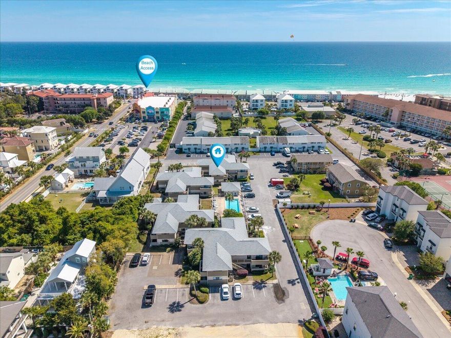 Looking for a condo for quick trips to the beach?  Here it is!  This affordable fully furnished condo is within a block of Scenic Gulf Drive.  Contact your Favorite Realtor today!