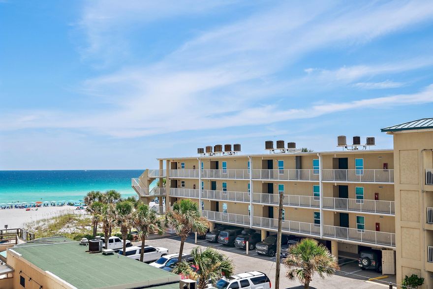 One of the things I love about Sundestin is it is perfectly positioned directly on the Gulf of Destins' sugar white beach! Its location in the heart of Destin is second to none, which is why many owners/investors seek it out for their investment portfolios! An abundance of fabulous options are just minutes down the road, such as Destin Commons shopping complex, Destin's famous Harborwalk Village, Big Kahuna's Waterpark, and a myriad of other world-class shopping, dining, and entertainment options. You can even go across the street and get some delicious Frozen Custard from a local favorite, Shakes Frozen Custard! My family and I love to frequent there! Unit 416 is perfectly positioned on the fourth floor for quick and easy elevator access to this beautiful unit. Upon entering the property you see an open floorplan with LVP throughout the property. Immediately on your right you experience a freshly renovated kitchen (2024) complete with stainless steel appliances, newly installed backsplash, and elegant waterfall quartz countertops. As you gaze forward, you take in a spacious dining and family room. Sliding glass doors invite you to come and open them up and walk out onto your private balcony! Yes, it does have views of the Gulf of America, and within minutes you can be down there with your toes in the sand. The master bedroom can be accessed from the balcony too! The master bathroom had an elegantly updated vanity installed in 2021. Unit 416 also features a half bath for your guest convenience. 

 The Sundestin complex also boasts phenomenal amenities including

* An outdoor pool and splash pad
* Hot Tubs
* Indoor seasonally-heated pool
* Laundry Facility
* Shuffleboard
* Fitness center
* 24hr. Front Desk with concierge service.
* Massage Services
* On-site restaurant and gift shop stocked with groceries, snacks, souvenirs, beach equipment, and toys

Unit 416 is being offered fully furnished, so having this and along with all the top tier amenities located in Sundestin, plus our world renowned Destin beaches, it is easy to see why this gem is a great investment!