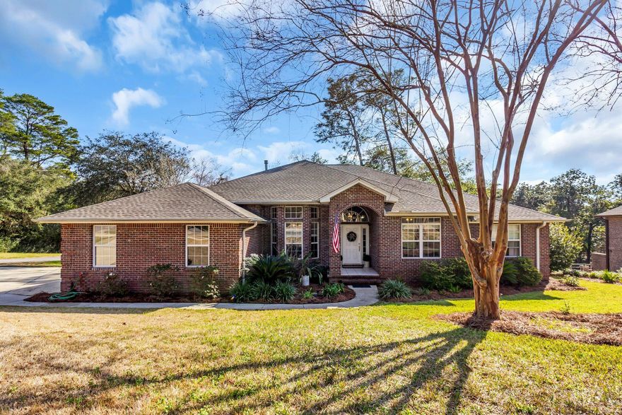 This lovely home sits on a corner lot on a cul-de-sac that offers lots of privacy. The 4 bed 3 bath home has everything you need including an office, formal dining room, breakfast bar, gas fireplace and huge closed in porch. It boasts an oversized 3 car garage and offers plenty of parking in the L-shaped driveway! There is also a basement area with tons of storage space. The owners suite offers dual sinks, separate shower and large soaking tub. There is plenty of cabinet space and a sink in the laundry room. The closed in back porch overlooks a quiet green area. Roof replaced in 2022, HW heater in 2019, HVAC 2024. Back yard has room to be cleared for a larger yard. Seller will allow VA loan to be assumed for qualified buyer.
