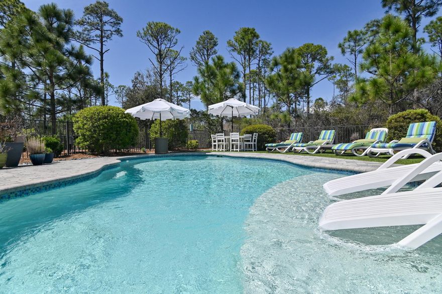 Located in NatureWalk at Seagrove along Scenic Hwy 30A, this 5-bedroom home with an additional flex space and second floor living lounge sits on one of the largest homesites in the community and backs to a private wooded preserve. The home features a private heated saltwater pool, along with an expansive pool terrace and screened porch, offering ideal space for year-round relaxation and entertaining.
Just minutes from the beaches of 30A, Seaside, and local dining and shopping, this home offers the perfect setting for a primary residence, second home, or vacation retreat.