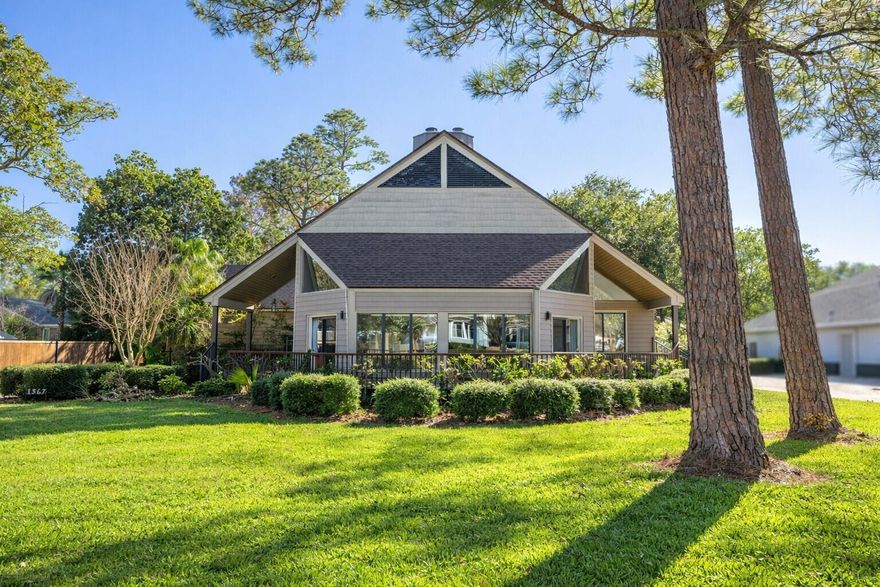 ARCHITECT-DESIGNED + BAYFRONT STREET + NEW ROOF & SIDING. Cathedral vaulted ceilings and soaring wooden architectural features give this stunning home a sense of scale and character. Custom-designed by well-regarded Pensacola architect Joe Kirkwood, this one-of-a-kind home has a unique architectural presence that stands out. 

The large geometric windows, vaulted ceilings, and open floor plan create a bright and airy social core to the house which is full of natural light and space to relax. The massive wrap-around deck (front and back) allows you to extend the social space outside through many sliding glass doors.

Recent major upgrades include a new roof and Premium Everlast stone composite siding, providing exceptional durability, low maintenance (no paint), and long-term peace of mind. This is a rare opportunity to own a thoughtfully designed architectural home in a highly desirable coastal setting.

FEATURES:

Architect-Designed, One-of-a-kind
Cathedral vaulted ceilings
Soaring solid-wood architectural features
Light-filled open layout
Massive Wrap-around Deck (front and back)
New roof and Premium Everlast siding
Zoned for top-rated Gulf Breeze Schools at all grade levels
Bayfront street with views of the water
Sandpiper Village Park - 5 min walk - waterfront public park and pier
Generous 0.3 acre lot with room for a pool
Two statement Fireplaces
Massive master suite with fireplace and sitting area
Single owner since built - lovingly maintained 
Desirable, tree-lined, bayfront neighborhood
Spacious 2,913 square feet


Located in desirable Gulf Breeze in the lovely Whisper Bay neighborhood, this home offers a peaceful retreat while still providing easy access to local amenities and coastal attractions. Don't miss your opportunity to own this exceptional property. Must be seen in person to fully appreciate all that this remarkable home has to offer!

**photos have been virtually staged with furnishings.