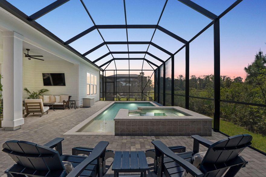 Welcome to a home that was never meant to be sold.

Built in August 2025 as a true forever home, every detail of this custom Toll Brothers Caswell design from the Vista Collection was thoughtfully selected with intention, quality, and comfort in mind. Life simply had other plans--offering a rare opportunity to own a nearly new, highly upgraded home without the wait.

Tucked away on a premium cul-de-sac lot, with the majority of construction on the street already complete, this home offers a sense of peace, privacy, and permanence that's hard to find in newer communities. Backing to a natural wooded area with serene lake views beyond, you'll enjoy no rear neighbors and a setting that feels both private and connected to nature.

Step outside and you'll immediately understand the lifestyle this home was designed for. The backyard has already been transformed into a private retreat, featuring an 11' x 24' saltwater, heated pool with a steel-reinforced shotcrete shell, pebble sheen finish, tanning shelf, and bench seating. The attached spa with waterfall and five jets creates the perfect place to unwind, all enclosed within a spacious screened enclosure--so you can enjoy it year-round without the hassle, expense, or wait of building it yourself. The home is also pre-plumbed for gas on the lanai, offering the option to easily add a future outdoor kitchen.

Inside, the attention to detail is evident in every space. A bright, open layout is enhanced by a multi-slide stacked glass door that seamlessly connects indoor and outdoor living, while tray ceilings in the foyer, great room, and primary suite add architectural interest and dimension. The office is enclosed with glass doors, creating a functional yet stylish work-from-home space.

The kitchen was designed to be both beautiful and highly functional, featuring an oversized double-sided island with abundant storage, quartz countertops, custom cabinetry, a ceramic tile backsplash, and a suite of stainless KitchenAid appliances including a 36'' gas cooktop with hood, built-in microwave, and oven, complemented by a Samsung Bespoke refrigerator.

The primary suite offers a true retreat with a spa-like bathroom featuring a frameless glass shower with ceiling-mounted rain head, upgraded Kohler fixtures, elevated vanities, and designer tile selections carried throughout all bathrooms. Hard surface flooring runs throughout the home, with porcelain tile in all baths and thoughtfully selected finishes that elevate each space.

Additional upgrades include hurricane-rated front and rear windows and doors, solid 2x6 construction, LED recessed lighting with dimmers, smart home technology, a security system, upgraded interior hardware, comfort-height toilets, and a spacious three-car garage with durable, non-slip polyurea/polyaspartic flooring. The paver driveway and updated landscaping with palm trees complete the home's polished coastal curb appeal.

Located in a thoughtfully designed community where each home is individually built--never mass-produced--you'll also enjoy resort-style amenities including a pool with lap lanes, fitness center, luxury clubhouse, pickleball and tennis courts, and a playground. All of this just 4 short miles from the beach, shopping, dining, entertainment, and 10 miles to the Northwest Florida Beaches International Airport.

If you've been searching for a home that offers the quality of new construction, the upgrades of a custom build, and the ease of being completely move-in ready--this is an opportunity not to be missed.