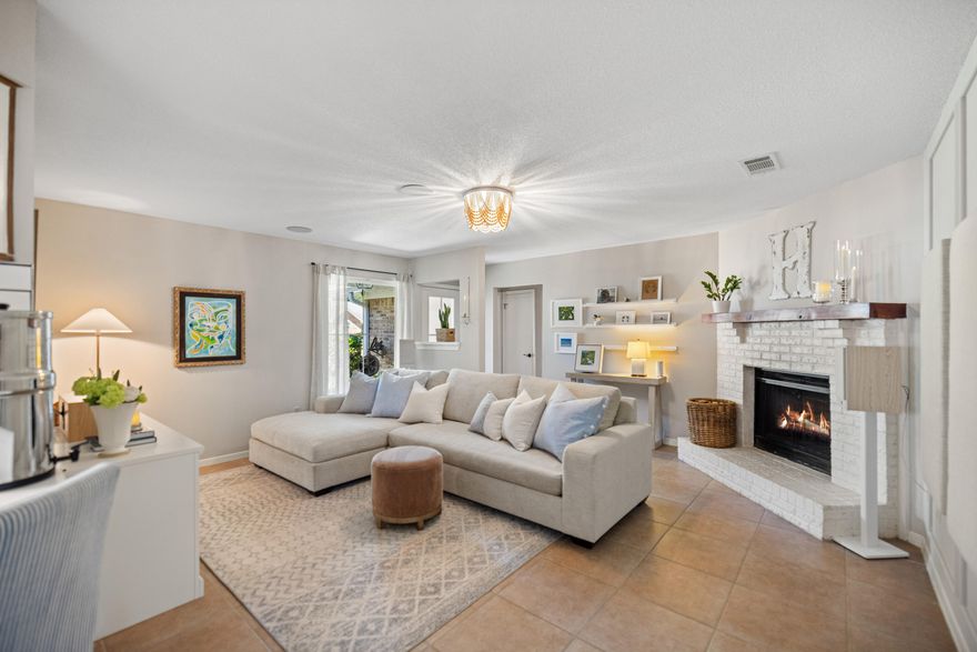 Thoughtfully remodeled and designed for everyday comfort, this beautifully updated 3-bedroom, 2-bathroom home invites you in to stay awhile. At the heart of the home, a charming wood burning fireplace framed by custom shelving creates the perfect gathering space, while the open-concept kitchen and dining area seamlessly blend style and function with quartz countertops, stainless steel appliances, designer lighting, and a custom backsplash. A versatile Florida room offers endless possibilities as a home office, secondary living area, playroom, or homeschool setup. Fresh interior paint and carefully curated finishes throughout add to the home's warm and welcoming feel. The spacious primary suite serves as a true retreat with stunning hardwood flooring and a fully renovated ensuite featuring dual vanities, custom cabinetry, and a beautifully tiled walk-in shower with glass enclosure. Outside, the backyard has been thoughtfully reimagined into a timeless and private escape, creating the perfect setting to unwind after a long day. The 2-car garage is equally impressive with a custom retractable screen door, creating effortless indoor-to-outdoor functionality and added privacy.
Located in the highly sought-after Bluewater Bay community, this home offers convenience and lifestyle alike with just a 10 minute commute to the heart of Destin, approximately 15 minutes to Eglin Air Force Base, and about 20 minutes to Duke Field. Residents enjoy close proximity to Fred Gannon Rocky Bayou State Park, the Bluewater Bay Marina, golf and tennis facilities, local restaurants, and access to one of the area's top-performing school districts.