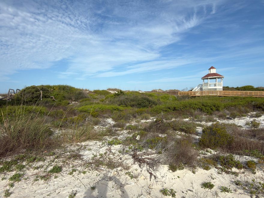 Premium North Cape San Blas Gulf Front Lot that checks all of the boxes!! Over 1/2 acre (.60 acre per plat) on the North Cape or anywhere else is almost non existent. In addition the beach is of good depth and is gorgeous. Most importantly, this plated lot has a large footprint in the coveted X flood in the general building area giving one many possibilities including ground floor living options not typically available on most Gulf Front lots. There is a common road maintained by the HOA. The HOA (Christo Beach HOA) maintains the dune walkover also. Some dimensions were obtained from the Gulf County Property Appraiser's website, please verify if important.