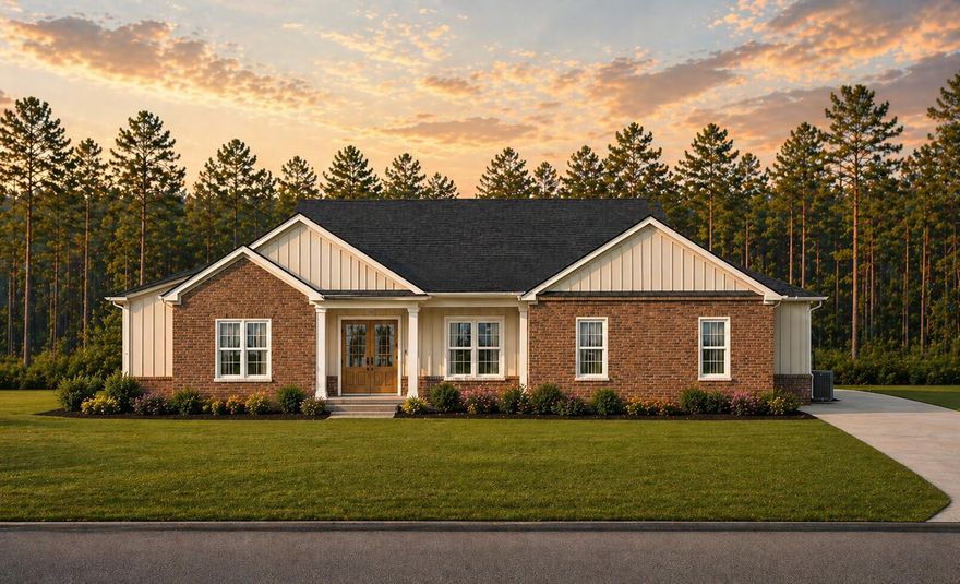 Your 2025 Parade of Homes Award-Winning Builder is Back... with another ''Dream Home'' that offers picturesque views of forested woodland, bordered by a creek, with private gated security! 

Introducing the ''Freedom Brigade Plan'', a 4 bedroom/2 bath brick and hardy estate that sits on a 1.13 acre lot and boasts premium upgrades previously reserved for the Builder's Parade of Homes showcase entry. 

Step inside to luxury vinyl wood plank flooring, designer paint, designer lighting, spacious living, gourmet kitchen with butler's pantry, and other notable kitchen enhancements the family chef will enjoy. The master suite offers serene views of the forest, and upscale finishes, including a CUSTOM TILED SHOWER BUILT FOR 2 AND THE COVETED SLIPPER TUB!

Each bedroom is spacious, private, with generous-sized closets and large windows that flood the space with light. The guest bath is also spacious with luxury appointments.

The outdoor lanai is expansive offering serene views of local flora and fauna and features a custom masonry staircase
that will soon be complete.

The location is impressive-- steps away from the 2025 Parade of Homes Winner and across the street from the 2026 Builder Industry Association's Dream Home.

Gated Neighborhood! Forested Woodland! Meandering Creek! 1.13 acre! Award-Winning Builder! Closing Costs Paid!

Better hurry! This dream home is priced to move!