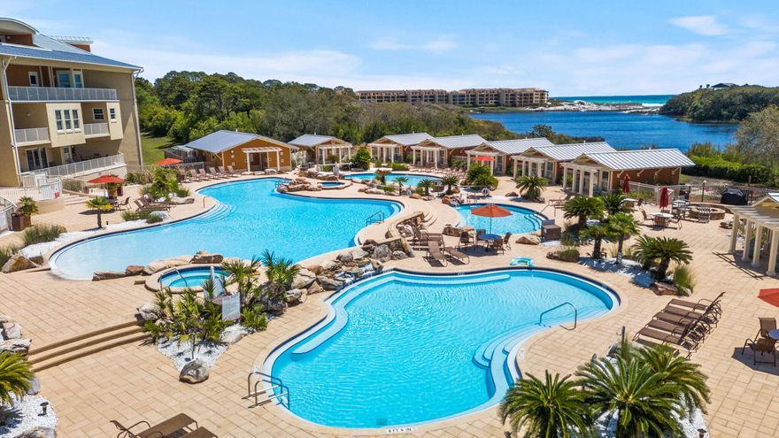 Welcome to one of the most coveted units in Sanctuary at Redfish, a rare extended 3-bedroom, 3.5-bathroom condo perched on the second floor of this exclusive, low-density gated community along Scenic Highway 30A located in Blue Mountain Beach. From your expansive 264 sq ft wraparound terrace, sweeping views of the Gulf of Mexico and Big Redfish Lake stretch before you, framed by a lush natural preserve. Newly furnished and fully remodeled, this 1,958 sq ft coastal retreat has been reimagined from top to bottom. The light-filled interior features white quartz countertops throughout the kitchen and all four bathrooms, fresh coastal paint, new stainless appliances, plantation shutters, new backsplash, and a large single-level kitchen island with seating for four. Every detail of this marvelous unit has been elevated.

The expansive primary suite opens directly onto the terrace, where you can wake up to Gulf views. The spa-inspired primary ensuite bathroom features a relaxing soaking tub, perfect for unwinding after a day on the water. Enjoy lake and gulf views from the sitting area in the primary bedroom, as you relax and enjoy a quiet morning coffee. Two additional en-suite bedrooms offer a queen bed and a custom bunk room with four twins, so every guest has their own private space.

Sanctuary at Redfish sits on 14 acres where Big Redfish Lake meets the Gulf, one of Walton County's rare and cherished coastal dune lakes. Paddle out by kayak, canoe, or paddleboard, or board the community pontoon boat for a scenic cruise from lake to the gulf. Back at the resort-style pool deck, four swimming pools, two jacuzzis, private cabanas, outdoor grills, and a fire pit await. A lakeside dock, fitness center, covered parking, and beach chair service round out the experience.

Set in the heart of Blue Mountain Beach, Sanctuary at Redfish is just moments from the shops and restaurants of Grayton Beach, and a short drive to WaterColor and Seaside, the iconic coastal towns that serve as the epicenter of the activity on 30A. Walton County's sugar-white sand beaches and turquoise water are consistently ranked among the finest in the United States.