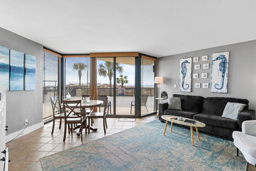 HIGHLY DESIRABLE GROUND FLOOR UNIT GULF FRONT AND RIGHT NEXT TO THE COMMUNITY POOL! Walk to the beach from your sliding glass door! No ELEVATOR WAITS! Your guests will not have to wait for elevators, look for carts of take time out of their vacation waiting! Upgraded unit has views of the beach and pool. Ground floor units rarely become available so GRAB THIS ONE FAST! Picnic area with grills and extra bathrooms righg outside your unit. Walk to Pineapple Willy's using SUNBIRD GATE. There is Waffle House, Walmart, Pizza and Seafood restaurants walking distance. Soon there will be TOOTSIES ORCHID LOUNGE just down the beach! Sunbird looks like NEW, all repaired and all special assessments paid, recently renovated unit, fitness center, pools and tennis courts! CALL TODAY!