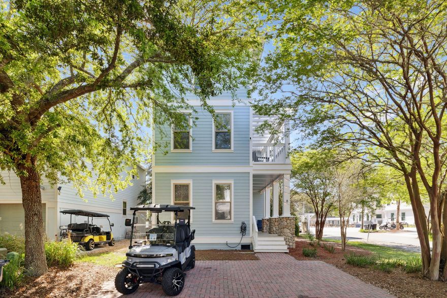 Tucked within the tranquil Grayton Cove community in iconic Grayton Beach, this beautifully reimagined five-bedroom, four-bathroom retreat offers an exceptional blend of style, comfort, and location. With a six-seater golf cart and convenient tram access to multiple beach entry points, enjoying the sugar-white sand and emerald waters is effortlessly within reach -- while the community pool, just steps away, offers a tranquil retreat with ample seating and shaded lounging areas.

Fully renovated and professionally furnished by Jenn James Designs, the home showcases modern coastal elegance with striking accent walls, curated color palettes, and thoughtful upgrades throughout. Standout features include a stone fireplace, beautifully updated tile bathrooms, and a refreshed kitchen that serves as the heart of the home featuring Café appliances, white quartz countertops, and a refined neutral palette that flow out to a back deck space with Blackstone Grill for easy grilling and entertaining. 

Your private golf cart makes it easy to explore the best of Grayton Beach and nearby 30A favorites. Cruise to beloved local spots such as Black Bear Bread Company, Hurricane Oyster Bar, Chanticleer Eatery, Beignets & Brew, AJ's, Chiringo, and the iconic Red Bar -- all just minutes away.

Whether you're searching for a primary residence, second home, or investment property, this turnkey offering delivers both lifestyle and convenience in one of 30A's most desirable communities.