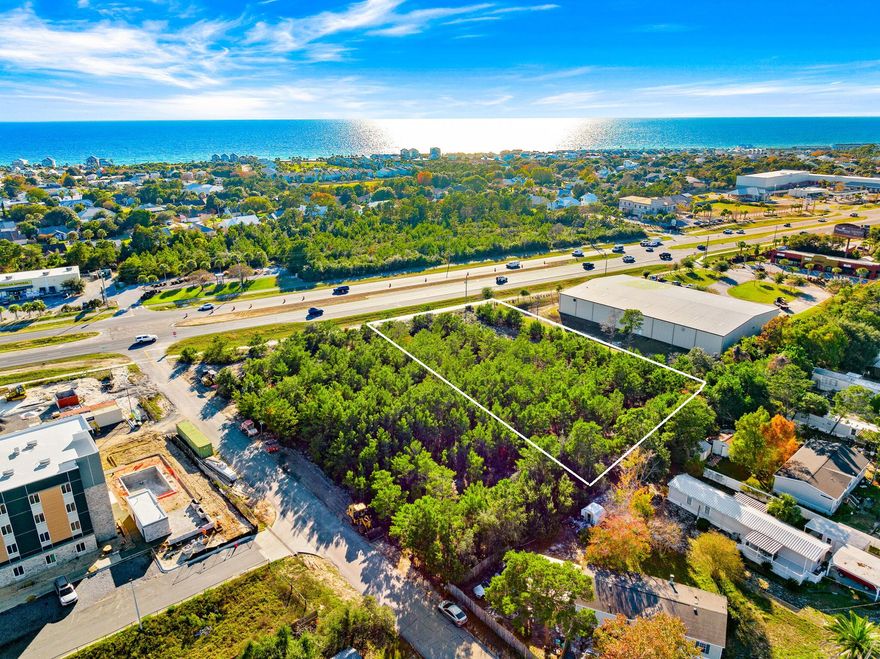 This 1.01-acre parcel sits on the rapidly growing west end of Panama City Beach, offering exceptional visibility and a daily traffic count of roughly 30,000 vehicles. With a convenient median cut providing full access, the site is perfectly positioned for high-impact commercial development. Nearby landmarks include the gated golf community of Wild Heron, Publix, and Phillips Inlet leading to scenic Highway 30A. The area continues to expand with new residential and retail growth, including the recently completed Vintage at Lake Powell community featuring approximately 20,000 square feet of vibrant restaurant and specialty retail space. This location places the property at the center of one of the most promising corridors in the market.