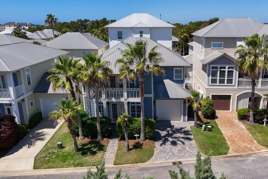 Emerald Waters Village is one of my favorite coastal neighborhoods in Miramar Beach! Upon entering the gated community, you immediately see the beautiful landscaped grounds and stunning coastal architectural designs of the homes . The community has a number of open landscaped common areas with benches, and it also features two refreshing swimming pools for your enjoyment.

As you drive up to 137 St. Francis Drive, you see a two story home with columns, a covered porch, and an upstairs private balcony. It has four bedrooms and 3 full baths. As you enter the driveway on beautiful stone pavers, which the sidewalk also features, you see that you have a one car garage available for you.

Large double doors open up the entrance way into a large open living room with tons of natural light, and a spacious dinning area. As you look around in the family room you see high ceilings, and a Shiplap feature wall, and plenty of furniture for your family and guest. You notice very quickly that this home has been well maintained. The kitchen is large with an abundance of cabinets and countertop area, which features four barstools a large kitchen table and pantry. On the first floor you also have a full bathroom and spacious bedroom with double closets. You can walk out of the kitchen into the laundry room, which has access to the back patio with stone pavers, outdoor furniture and a gas grill.

Beautiful cherry wood stairways take you up to the second floor! Upstairs you have two guest bedrooms with cherry wood flooring, walk in closets and a Jack and Jill full bathroom.

The Master Suite is very spacious, with a large walk in closet and opens up to a private balcony for your relaxing time. The Master Bathroom has double vanity's a separate tile shower and a whirlpool tub.

All of this along with being located just across the street from your private beach access to Destin's pristine beaches, equals a true hidden jewel. If you looking for a great rental producing property or a secondary home at the beach, 137 St. Francis checks off all the right boxes! Call for your private showing!