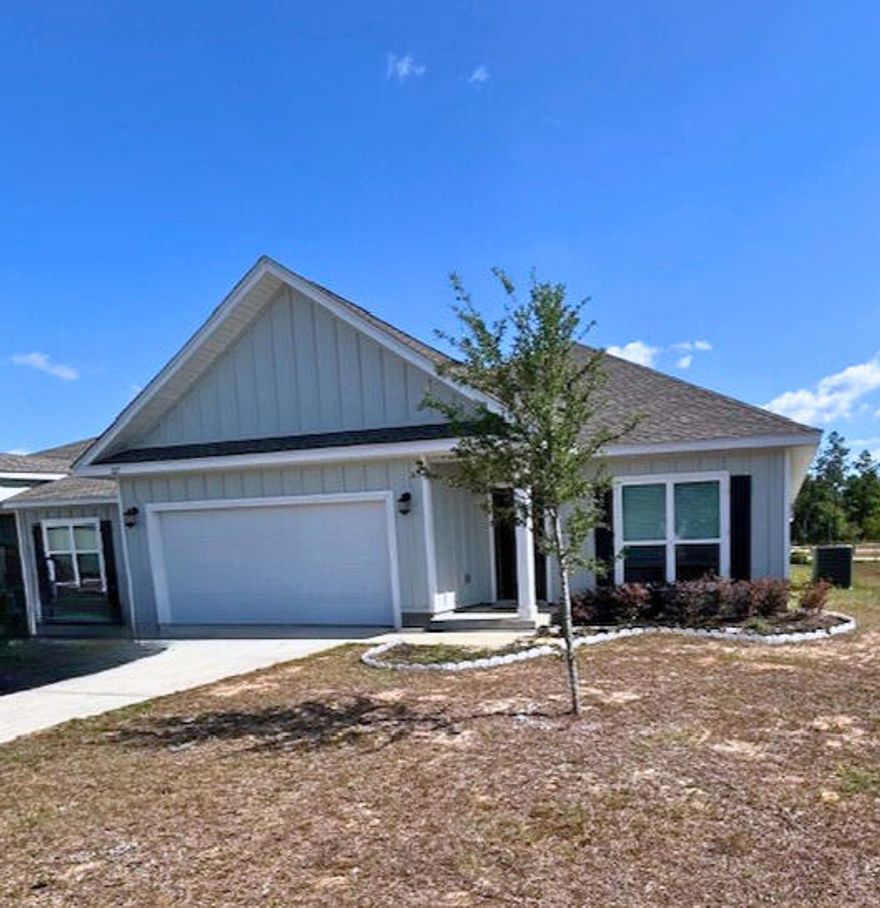 Coming Soon !!!! VA assumable option available with this 4 bed/ 2 bath South Crestview home. 
(2023 build)