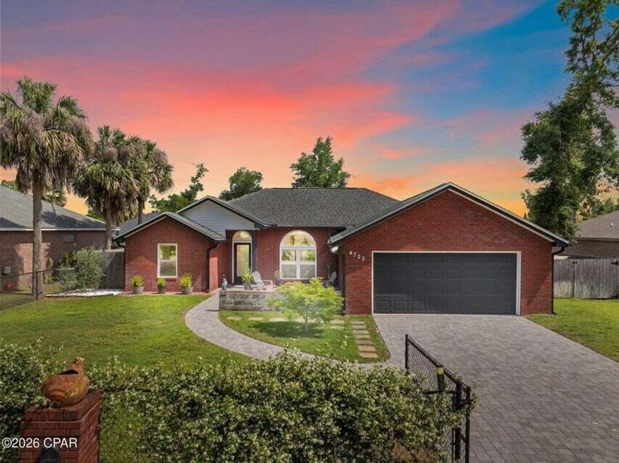 Welcome to 4725 Halcyon Dr. -- a beautiful three-bedroom, two-bath all-brick home tucked away on a quiet street, just a short walk from the boat landing at Deer Point Lake. Fully renovated down to the studs in 2019, this home feels brand new, featuring all-new upgrades including a 30-year dimensional shingle roof, insulation, sheetrock, flooring, HVAC system, hot water heater, windows, kitchen and appliances, sleek black gutters, plumbing and lighting fixtures, and fresh paint throughout.

As you step through the private front gate, you'll be greeted by the fragrant Jasmine Evergreen climbing the fence, adding charm and character to the property. The spacious paver driveway leads to a two-car garage. Inside, you'll find luxury vinyl plank flooring throughout and a modern kitchen that boasts soft-close cabinetry, floating shelves, white subway tile backsplash, quartz countertops, and high-end appliances--including a white refrigerator less than a year old.

The living room features a fully operational wood-burning fireplace that can also be used as an electric heat source, perfect for cozy winter evenings. The primary bedroom is bright and generously sized, offering serene views of the private backyard. The primary bath includes a double vanity and a walk-in closet. With a split floor plan, both bathrooms have been completely updated with matching quartz countertops and custom cabinetry.

Step outside to a large screened and covered back porch, a fully fenced backyard for ultimate privacy, and even a chicken coop. With no HOA, you're free to park your RV or boat on-site. Located in Flood Zone X, flood insurance is not required.

This home is the perfect blend of comfort, privacy, and modern living--schedule your private showing today.