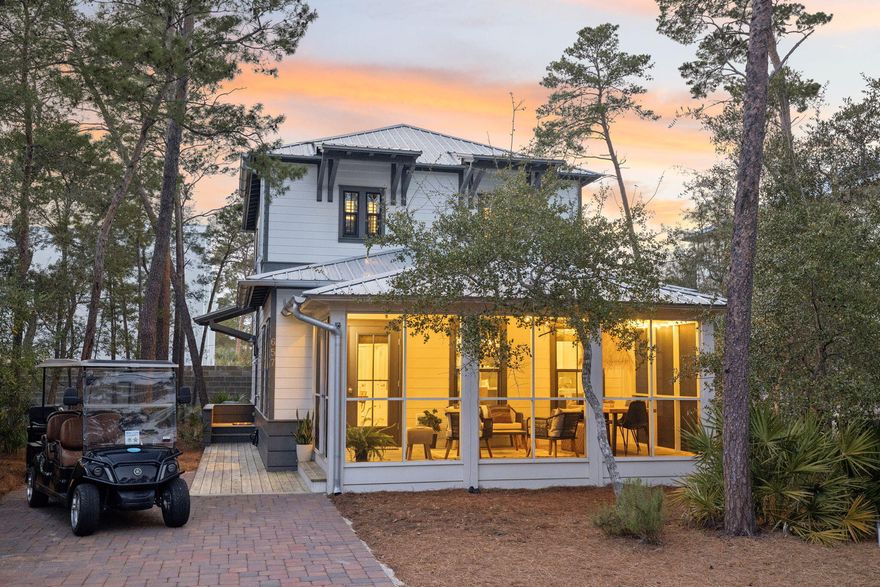 Located on the East end of 30A walking distance to Alys and Rosemary Beach, 657 Patina sits within the quiet coastal enclave of Magnolia Cottages Phase II, just a short walk to the community's private beach access and minutes from the restaurants, shops, and architecture that define this stretch of the coast. From the home, owners can easily bike or golf cart to everything while enjoying a more relaxed residential setting. Recently remodeled and offered fully furnished and completely turnkey, the 3-bedroom, 3.5-bath residence introduces a design perspective rarely seen in Magnolia Cottages. Inspired by the relaxed luxury of Bali, Maui, and St. Barts, the interiors move away from the traditional coastal palette common along 30A and instead feature layered natural materials, warm woods, and soft neutral textures that create a tranquil, resort-like atmosphere.

The home centers around an open living, dining, and kitchen layout designed for effortless coastal living. Natural light fills the space throughout the day, while a screened front porch extends the living area outdoors for slow mornings with coffee or relaxed evenings after the beach.

Each of the three bedrooms includes a private en-suite bath, offering comfort and privacy for both family and guests. The upstairs primary suite features its own private outdoor shower, complemented by a second outdoor shower on the property -- ideal for rinsing off after long beach days.

Magnolia Cottages is known for its quiet charm, walkable layout, and access to a community pool and green space. The neighborhood sits just behind Camp Creek Golf & Country Club, placing golf, dining, and resort-style amenities only minutes away.

Thoughtfully redesigned and offered turnkey, 657 Patina delivers distinctive interior style and effortless beach living in one of the most desirable pockets of East 30A.