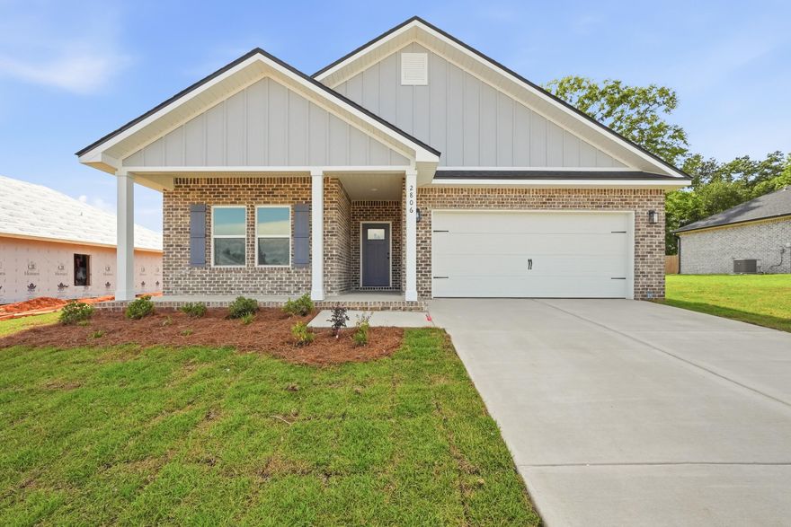 Construction Complete! BARTON'S BEND - ONE BEAUTIFUL CUL-DE-SAC STREET with street lighting, sprinkler system & fully landscaped yards.  'MAYBELLE II' has covered front & rear porches for relaxing, luxury vinyl plank flooring thru-out, raised ceilings, recessed lighting, ceilings fans in family & all BR'S.  Family gathering space overlooks kitchen and cozy dining nook.  Work island w/bar seating, corner pantry, quartz countertops.  Owner's bath has tile shower, double vanities, linen storage, walk-in closet.  Split BR plan, finished garage, all brick construction.  Seller will contribute up to $15,000 towards buyers closing costs/prepaids/rate buydown -  call for details.