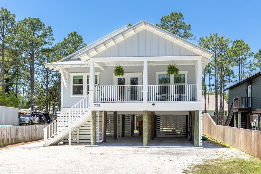 NO HOA IN THE HEART OF SANTA ROSA BEACH - ONLY 10 MINUTES TO WORLD RENOWNED EMERALD COAST BEACHES AND SCENIC 30A!! 5 MINUTES TO PICTURESQUE HOGTOWN BAYOU PUBLIC BOAT LAUNCH! PERFECT FULL TIME RESIDENCE OR INVESTMENT PROPERTY - 100% TURN-KEY!!
This 3 bedroom 2 bathroom home was built in 2023 and has only had one owner - very clean and selling fully furnished, everything included!!! Great investment opportunity, lucrative income producing property whether through long term or short term rental. Bay Coastal home design, built up on piling foundation. Seller has had the following improvements completed: Hurricane wall installed around the entire lower level perimeter of the home creating ultimate privacy & protection; brick pavers installed underneath the entire footprint of the home creating a large covered entertaining area separated from the 4-car covered parking; brick paver pathways and fire pit area; privacy fence; lush sodded backyard; Bahama rock driveway; fresh paint throughout entire interior of home; Reverse Osmosis water filtration system w/ regular filter change service. The home features an open concept living/dining/kitchen space, LVP flooring throughout, and upgraded lighting fixtures. Relax on the large covered porch spanning the front, as well as a covered porch off the master suite overlooking the beautiful green space and fire pit area. Plenty of room to add a pool!! NO HOA, plenty of space to park your boat, and drive just 5 minutes to launch at beautiful Hogtown Bayou public boat launch!! Just a 10 minute drive to the white sand beaches of the Emerald Coast, with newly added public parking and tram access to public beach accesses across wildly popular 30A from the West End to Grayton Beach! Take your street legal golf cart from this home all the way down South County Road 393 to 30A to enjoy the finest shopping and dining, all the way to Grayton Beach, Seaside, Alys Beach and Rosemary Beach! NEW TOURISM ATTRACTION COMING TO CHAT HOLLY AREA - 220 Acre recreational complex including a 10,000 seat ampitheater, with hiking trails winding through beautiful lakes, all situated just off Chat Holly Rd, with plans for stormwater control, wetlands protection, and 2 new connector roads from HWY 98 to Chat Holly Rd!
Seller offers the opportunity to purchase the vacant lot next door for even more room to expand or build! 
Seller has a survey and elevation certificate they can provide, as well as the builder's specs and floor plan. Washer and Dryer convey, all furnishings convey, all TV's convey, all window treatments & artwork convey, all outdoor furniture BBQ grill, and Solo Stove to convey - truly TURN KEY READY! HVAC system inspected and serviced 04/2026! Call today for more information or to schedule a private tour of this fabulous opportunity!