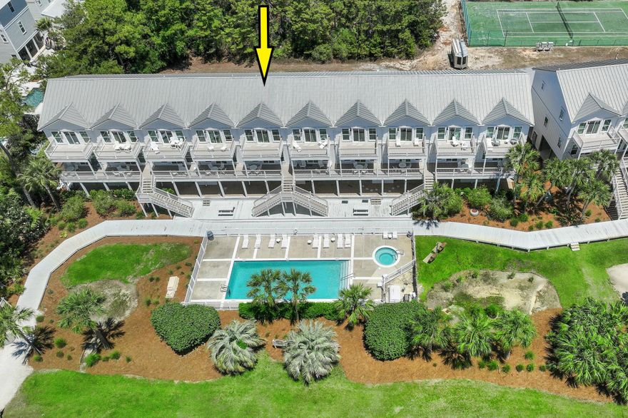 Welcome to the newly renovated Legends of Santa Rosa Beach! 2 BR 2.5 BA, 1,406 sq' Townhouse with covered parking and ground floor utility/beach gear room. Exterior of complex just renovated with new windows, doors, Hardi siding, exterior lighting
. Owner assessments paid at time of improvements averaged $40,000/unit. Very recent interior upgrades include new cabinets, flooring, lighting, and all new SS appliances and window treatments.   Large kitchen pantry & separate laundry with brand new washer/dryer. New Water Heater 2022. 2nd and 3rd level balconies overlook pool area. Complex features pool/hot tub and tennis/pickle ball courts. S Spooky Ln Beach/access less than 300 yards to 1,000' of Co. owned Public Beach.  No short-term rental history but much potential.