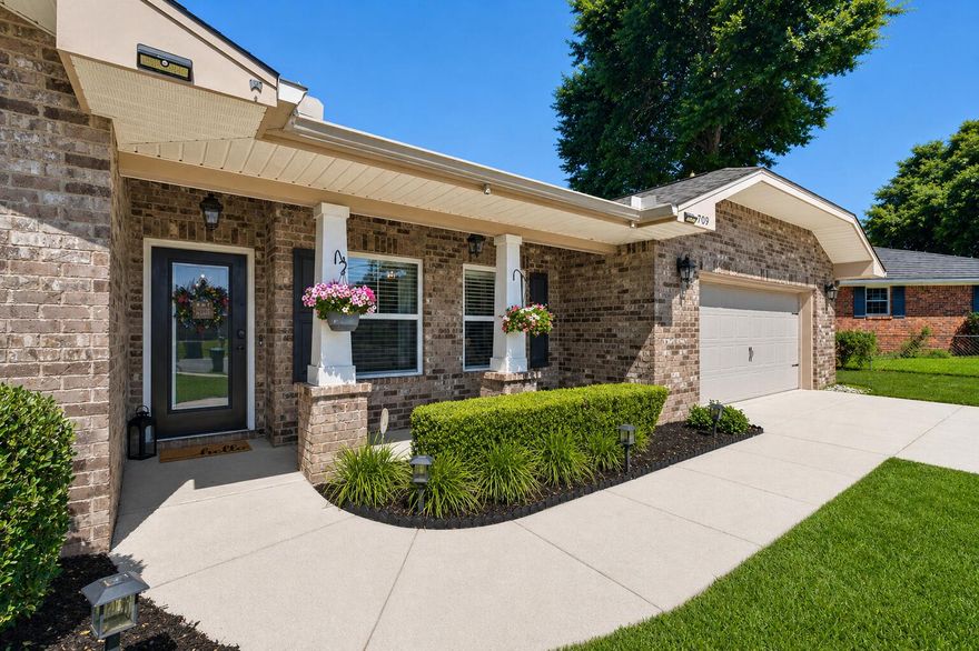 COMING SOON - Meticulously maintained Acree Construction brick home nestled in the heart of Fort Walton Beach! This stunning 4BR/2BA contemporary features a split floor plan, fresh interior paint, and brand new carpet with beautiful hardwood flooring throughout. The chef's kitchen boasts thick granite countertops, soft-close cherry cabinetry, and a commercial-sized refrigerator and freezer perfect for entertaining. The spacious primary suite offers a large soaking tub, separate shower, and double closets. Step outside to a private fenced backyard with covered patio and storage shed. Situated on a quiet cul-de-sac with a 2-car garage and top-rated schools nearby. A must see, schedule your showing today!