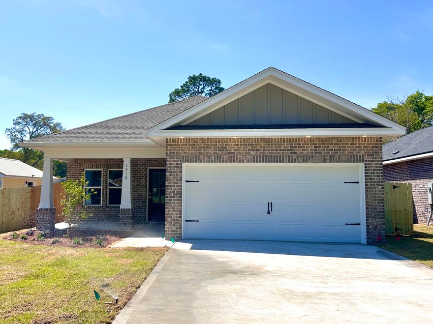 BUILDER OFFERING MAJOR INCENTIVES WITH A SPRING BONUS SALE!!! Seller will pay 2% toward buyer closing costs PLUS cover doc stamps, title, and the final survey. Fence, blinds, refrigerator, and a choice of ONE of three Bonus Packs with an acceptable offer. Builder can close in approximately 30 days or less. New construction also means peace of mind with a 10-year structural warranty, heating & cooling coverage, & a two-year door-to-door builder warranty.

This brand-new home combines a spacious open floor plan with practical design features that make everyday living easy. The main living space flows seamlessly from the kitchen to the dining and living areas, creating a comfortable layout that works just as well for hosting friends as it does for daily routines.

The kitchen is designed to be both functional and stylish, featuring quartz countertops, a farmhouse sink, stainless steel appliances, soft-close cabinetry, and a tiled backsplash. A large U-shaped layout with pantry provides plenty of prep space, storage, and room to gather. Luxury vinyl plank flooring runs throughout the main living areas, offering a clean modern look that is durable and easy to maintain.

The primary suite provides a quiet place to unwind and includes generous closet space along with a private ensuite bath. Three additional bedrooms create flexible options for guests, family members, or a home office. With two full bathrooms plus a convenient half bath for visitors, the layout offers both comfort and privacy for daily life.

Outside, the home features a durable brick and Hardie board exterior that delivers classic curb appeal and low-maintenance longevity. The fully fenced backyard includes a sprinkler system and provides space for pets, play, or outdoor gatherings. Professional landscaping and a two-car garage round out the exterior features.

One of the standout advantages of this home is that several upgrades often considered extras are already included, such as a refrigerator, window blinds, and privacy fencing. That means when construction is complete, the home will be truly move-in ready. With anticipated completion in late March, buyers have the rare opportunity to secure a brand-new home without the long construction wait.

Spring Bonus Sale Options....With an acceptable offer; choose ONE of three Bonus Packs. Option One: Blackstone Grill/Yeti Haul Cooler/Corn hole Boards/$100 gift card. Option Two: GE Top Load HE Washer & Dryer. Option Three:$1200 Any Bucks to use with a rate  buy down or any lender allowables.