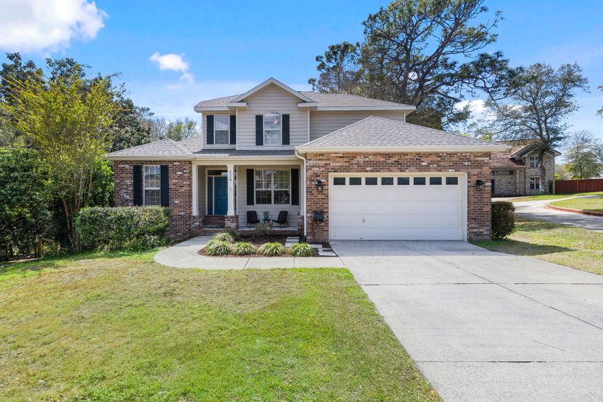 Tucked away on a quiet cul-de-sac in the heart of Niceville, this beautifully crafted home by Key Lime Construction offers the perfect blend of comfort, functionality, and charm. Surrounded by a natural canopy of mature oak trees, the screened porch provides a peaceful retreat overlooking the private backyard--ideal for relaxing or entertaining.

This 3-bedroom, 2.5-bath home features a thoughtful layout with two versatile flex spaces--one on each floor--perfect for a home office, playroom, or additional living area to suit your needs. The spacious downstairs primary suite boasts 10-foot ceilings and a well-appointed ensuite bath with a double vanity, separate shower, and walk-in closet. Recent updates include a new roof, water heater, and both HVAC systems, offering peace of mind for years to come.  In 2018, all of the kitchen appliances were upgraded to Whirlpool Stainless Steel. Additional highlights include an enclosed storage area beneath the home, providing convenient space for lawn equipment and outdoor gear.

Conveniently located with an easy commute to both Eglin Air Force Base and Hurlburt Field, this home offers the ideal balance of accessibility and a peaceful residential setting.

Located in desirable Niceville, this home combines quality construction, modern updates, and a serene natural backdrop--ready to welcome its next owner.