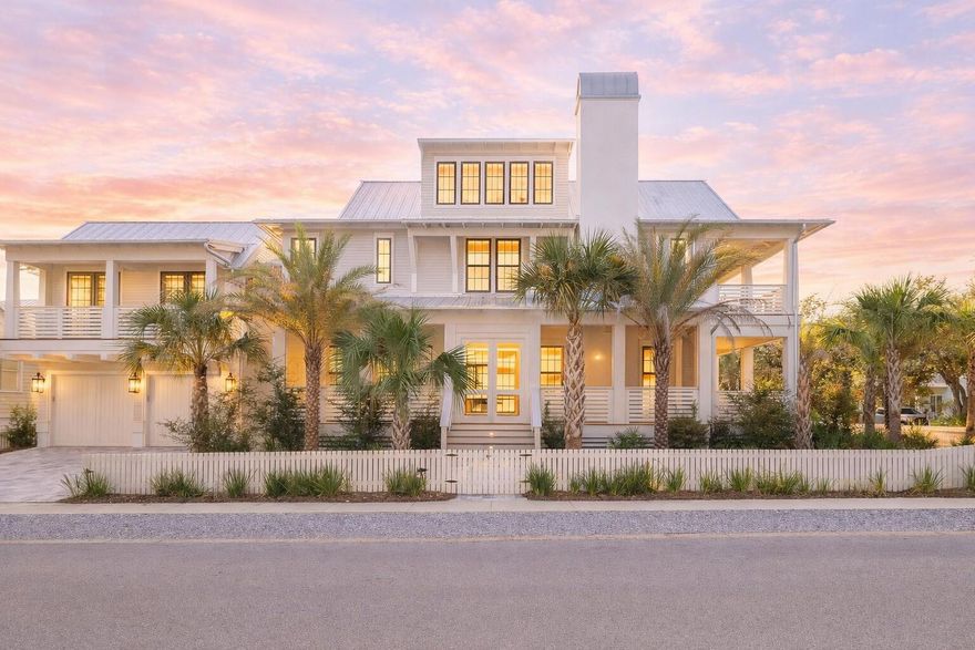 Exemplifying fine beach living, 101 Carillon Avenue is a newly-built, fully-furnished architectural masterpiece by renowned architect Geoff Chick. Positioned on a prominent corner lot in the gated community of Carillon Beach, this wonderful home can be a coastal escape for you and your family as well as a top-producing rental property with income projections at $236K and cash on cash return projections at over 4% per year. Every detail of this residence has been crafted to elevate beach living inside an exclusive seaside community. Situated near the Bellview Park with its pool and sport courts, and an easy walk to Beach Walkover #7 featuring its Gulf-front pool, this homesite provides exceptional proximity to the community's top amenities. A short walk leads to Carillon's charming town square with boutique shops and restaurants, while 24-hour gate security ensures privacy and peace of mind. The entire neighborhood is golf cart friendly, making it effortless to explore the community with comfort and ease. Carillon Beach residents enjoy an unparalleled coastal lifestyle with 3,900 feet of sugar-white sand beaches, 8 beach walkovers, three community pools, tennis and pickleball courts, basketball courts, multiple parks, miles of walking and biking trails, and access to both Lake Carillon and Coastal Dune Lake Powell, one of the world's rare coastal dune lakes. Perfectly located near 30Ayet removed from the crowds,Carillon Beach is often described as what the town of Seaside felt like 25 years ago: vibrant, charming, peaceful, and anchored by a true sense of community. 101 Carillon Avenue offers a rare opportunity to own a luxury turn-key home in one of the Emerald Coast's most sought-after gated enclaves. This is coastal living at its finest and effortlessly close to all the top dining, shopping and entertainment options along 30A.