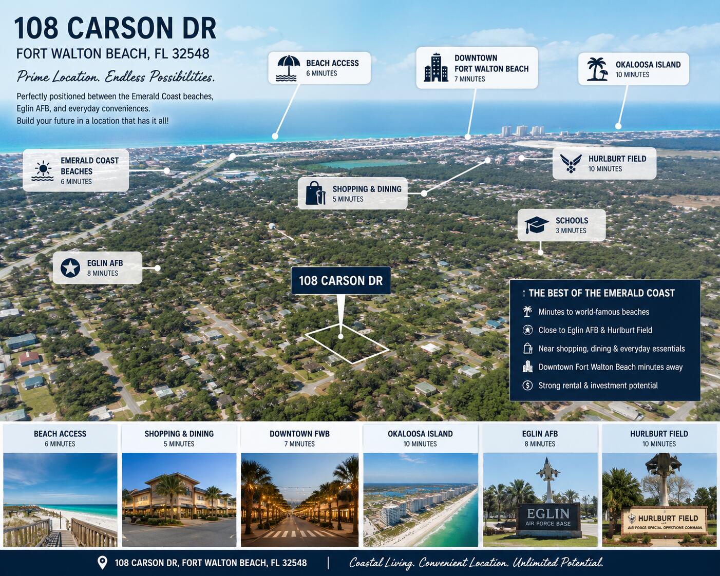 BROOKS ADDN TO FORT WALTON BEACH - Land