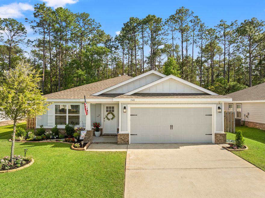 Beautifully maintained home in the desirable Riverwalk community, offering an open-concept layout, generous living spaces, and a welcoming outdoor area. The property features a private well for irrigation, providing a cost-effective solution for maintaining the landscaping year-round. Whether you're entertaining or enjoying a quiet evening at home, this property offers both comfort and functionality. Conveniently located near shopping, dining, and the beach, 740 Riverwalk Lane is well-suited for full-time living or a second home.