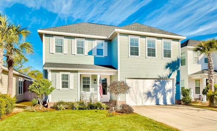 Church Street Village presents 'The Village Retreat.' Beautifully renovated (completed by 5/22) and ideally positioned in the heart of Santa Rosa Beach, this renowned Huff Homes residence offers 4BR/3.5BA, 2,215 sqft, a RARE 2-car garage, spacious oversized bedrooms, newly painted interior/exterior, new epoxy garage flooring, and flexible upstairs bedrooms flooring selections for the new owner as original carpet has been removed & left purposely unfinished for new Buyer to choose ($5k allowance). The large under-stair storage area offers excellent potential for a cozy office, reading nook or creative space. Enjoy a larger backyard than most homes within the community along with the low-maintenance lifestyle Church Street Village is known for, as the HOA includes full lawn service to maintain the community's beautifully kept appearance year-round. Amenities include a fantastic pool, clubhouse, fitness center, playground & dog park. The newly added Church St/Hwy 98 stoplight has been a game changer, creating quicker and safer access to schools, shopping, Cessna Landing boat launch, Helen McCall Park, and the sugar-white beaches of 30A. Conveniently access Ed Walline Beach, Shunk Gulley, Gulf Place & surrounding restaurants by bike or golf cart within minutes. Temporary MLS photos are currently being used while new professional photography, video, 3D Matterport tour & additional marketing production are being finalized for release next week. EXPERIENCE THE 30A LIFESTYLE DAILY.