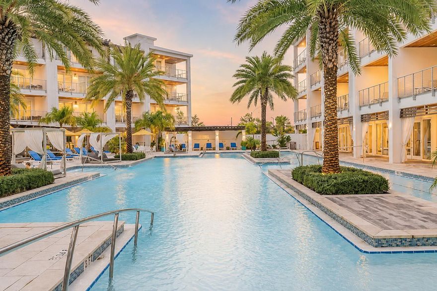Where Coastal Luxury Meets Effortless Living! This exceptional condominium is positioned just a two-minute walk from Rosemary Beach and 30Avenue which offer premier shopping, dining & entertainment. This 30A getaway can be the ideal family retreat as well as a top-producing investment property with rental income projections at nearly $72K and cash on cash return projections at 5.3% per year. Situated with a gorgeous view of the pool & lawn, Unit 335 offers two separate balconies and custom built-in bunk beds in the hallway. Spend quality time at the high-end amenities which include a resort-style pool, spa, fitness center, rooftop deck and on-site restaurant. The unit has been designed with a coastal feel and conveys fully-furnished. The primary bedroom is a dreamy escape with its private balcony and large primary bathroom. The living room is welcoming with its large sliding glass doors and light pouring in. The chef's kitchen showcases high-end appliances and crisp cabinetry. The guest bedroom has been beautifully designed with extra storage and a large ensuite bathroom. With affordable HOA dues, the return on investment for this property will be maximized. Explore this lovely sanctuary designed for relaxation along 30A!