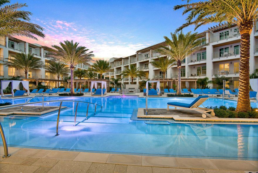 Where Coastal Luxury Meets Effortless Living! This exceptional condominium is positioned just a two-minute walk from Rosemary Beach and 30Avenue which offer premier shopping, dining & entertainment. This 30A getaway can be the ideal family retreat as well as a top-producing investment property with rental income projections at nearly $72K and cash on cash return projections at 5.3% per year. Situated with a gorgeous view of the pool & lawn, Unit 335 offers two separate balconies and custom built-in bunk beds in the hallway. Spend quality time at the high-end amenities which include a resort-style pool, spa, fitness center, rooftop deck and on-site restaurant. The unit has been designed with a coastal feel and conveys fully-furnished. The primary bedroom is a dreamy escape with its private balcony and large primary bathroom. The living room is welcoming with its large sliding glass doors and light pouring in. The chef's kitchen showcases high-end appliances and crisp cabinetry. The guest bedroom has been beautifully designed with extra storage and a large ensuite bathroom. With affordable HOA dues, the return on investment for this property will be maximized. Explore this lovely sanctuary designed for relaxation along 30A!